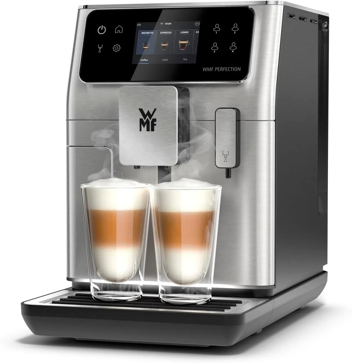 WMF, Perfection 640 Machine à expresso entièrement automatique avec système de lait, 16 spécialités de boissons, double thermobloc, profil utilisateur