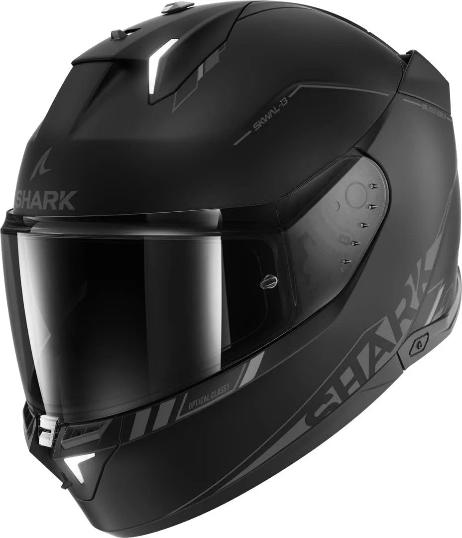 Shark casque moto, KAK, Moto intégral SKWAL i3 Blank SP finition noire Mat