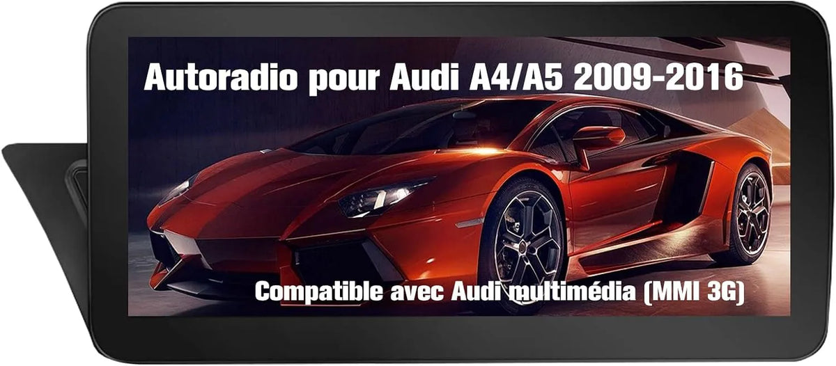 Modèle A4 A4 A4/A5 AWESAFE Autoradio, pour Audi A4, 4G, Android Auto, WiFi, Android 13, 4 Go + 64 Go, A5, 2009–2016, avec écran Tactile 10,25'