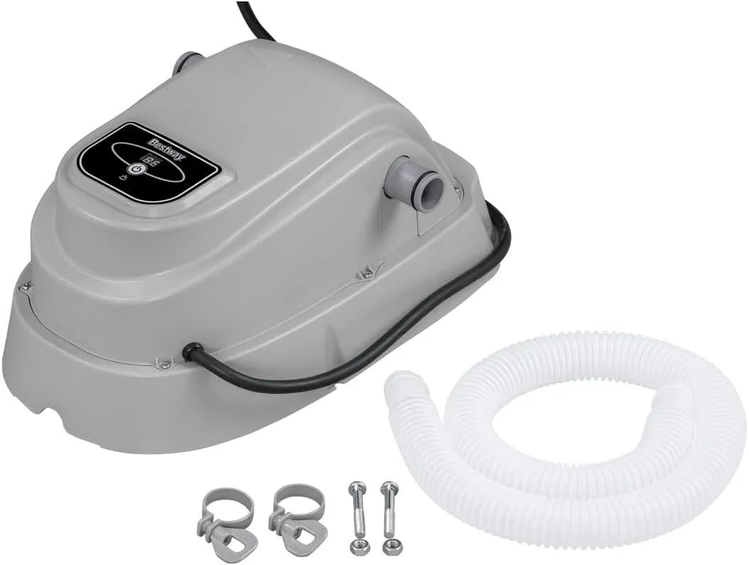Bestway, Chauffage de Piscine pour Piscine Hors Sol finition grise 4,6 m
