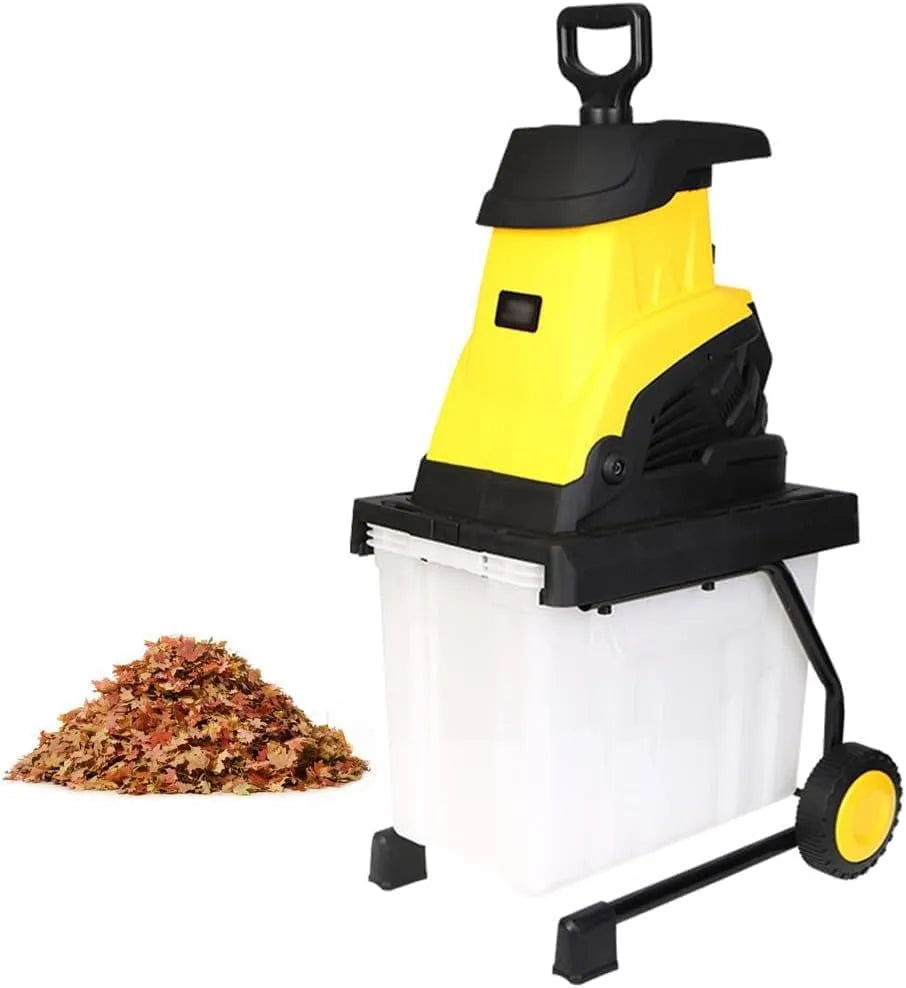 Broyeur de feuilles, cordon de 10 m, électrique avec boîte de collecte de 45 L, puissance de 2500 W
