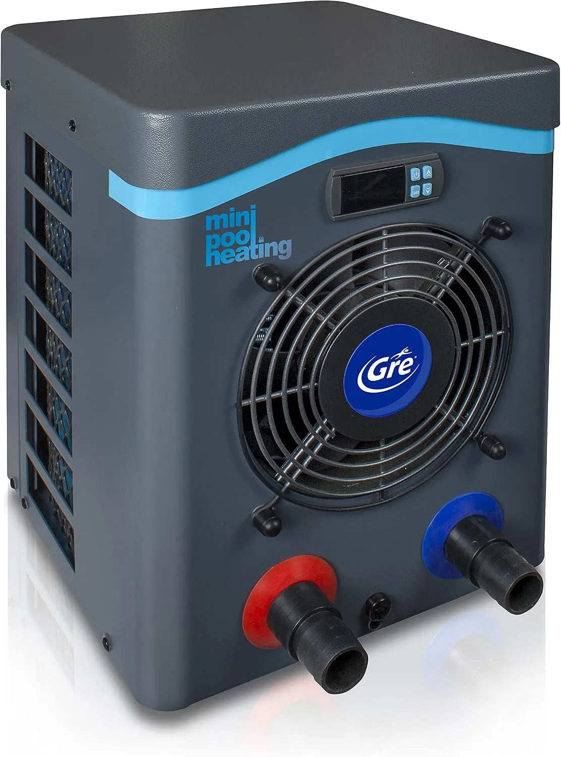Pompe HPM20 Gre - Mini, Mini à chaleur pour piscines hors-sol jusqu'à 20 m³, Mini modèle, chauffage pour piscines hors-sol. Couleur grise