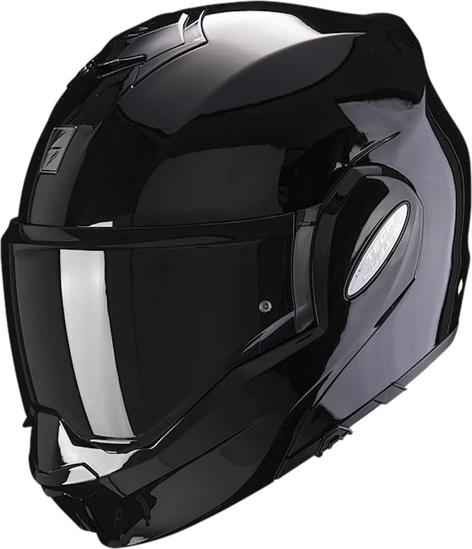 Casque moto, 55/56, Scorpion Exo-Tech Evo Solid, Schwarz
