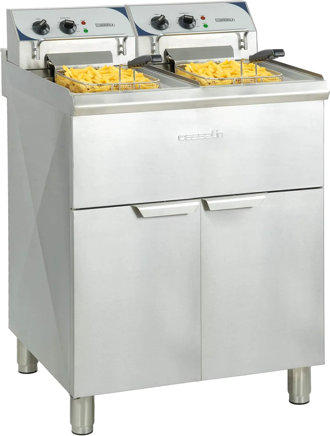Modèle CFP102TB Casselin, Friteuse électrique sur pieds 2 x 10 litres haut rendement