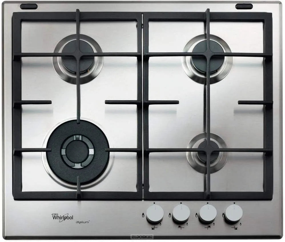 Whirlpool plaque de cuisson, GMR 6422/IXL Acier inoxydable Intégré Gaz