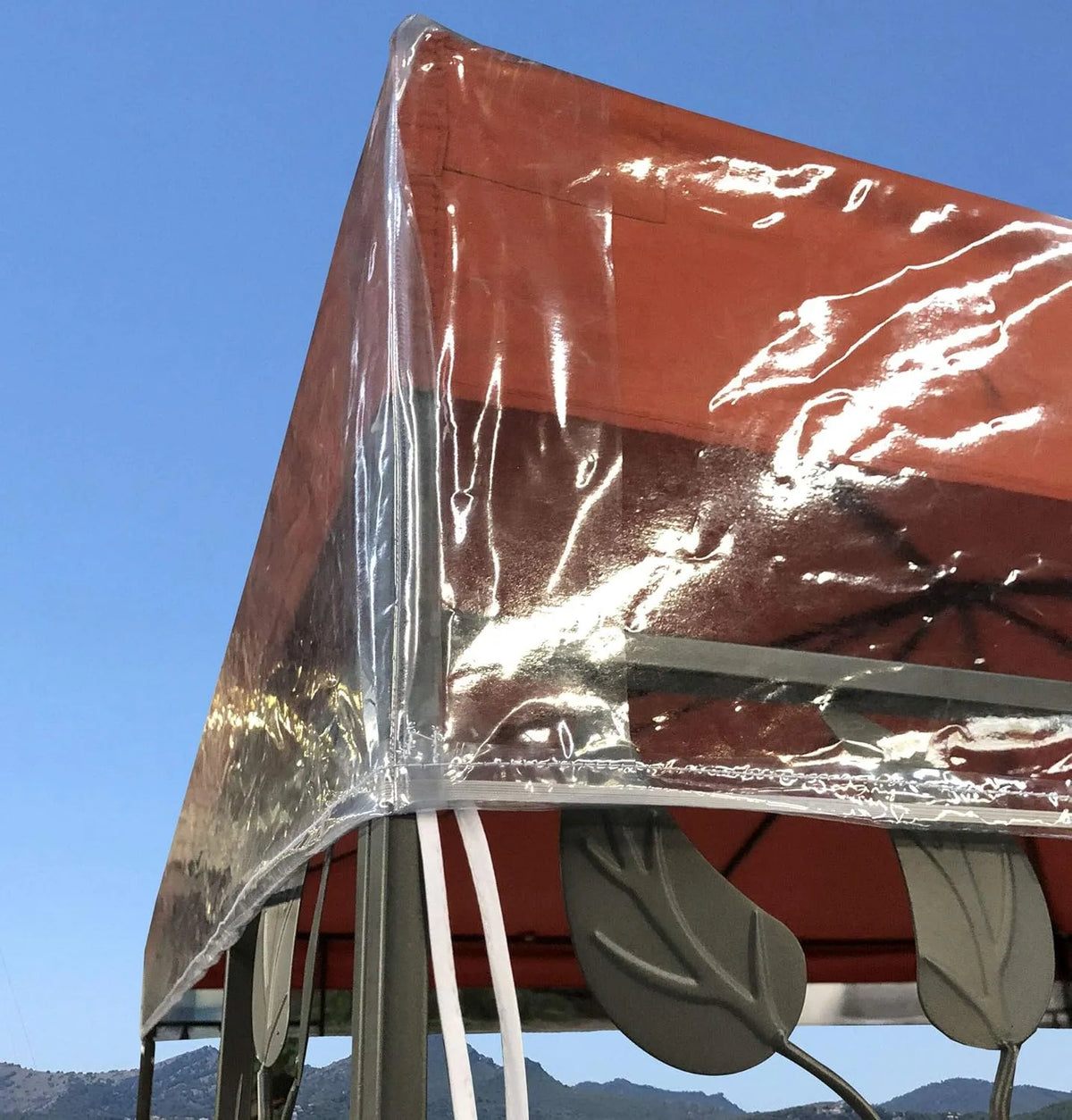 Housse de pavillon, 3 x 3 m Protection étanche et Transparente Contre Les intempéries, QUICK STAR