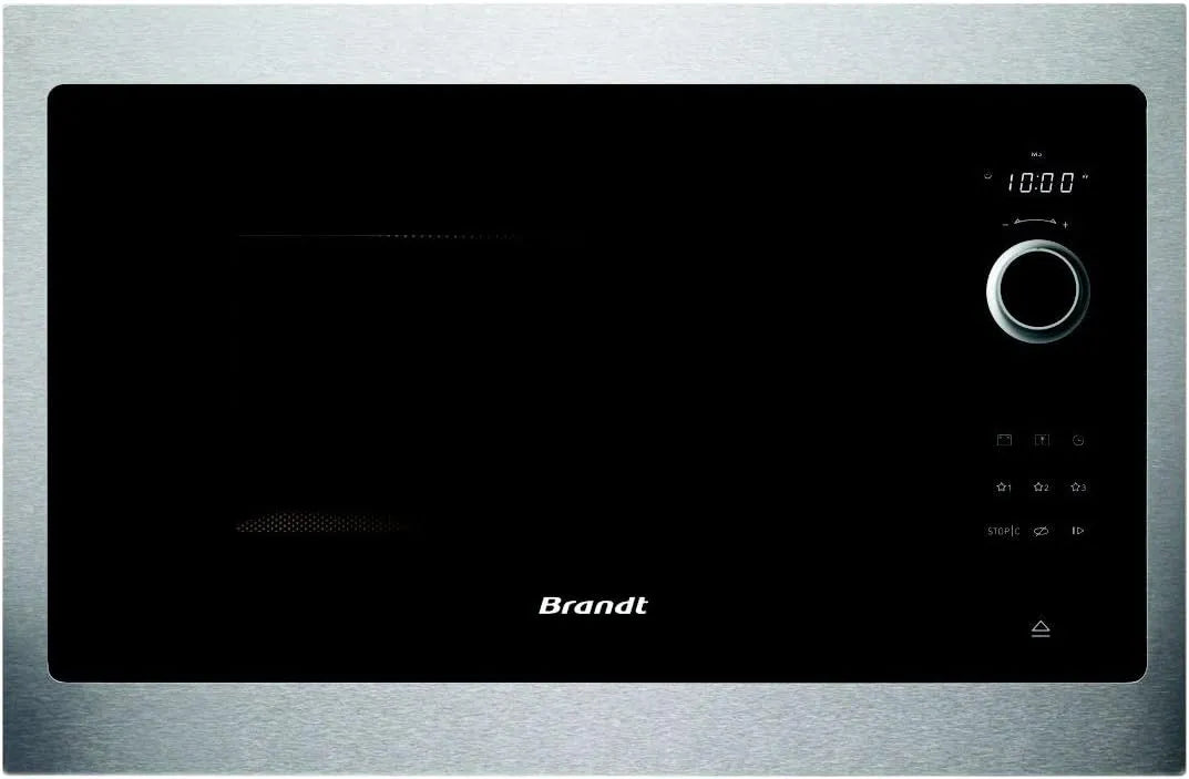 Four à micro-ondes BMS6115X, puissance 900 W, capacité 26 litres, Micro ondes Encastrable Brandt, Integrable Inox