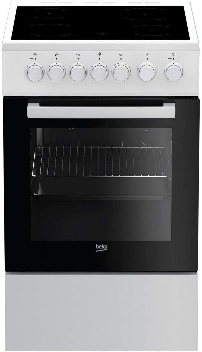 Cuisinière FSS57100GW, Vitrocéramique 60l 4 Feux finition blanche