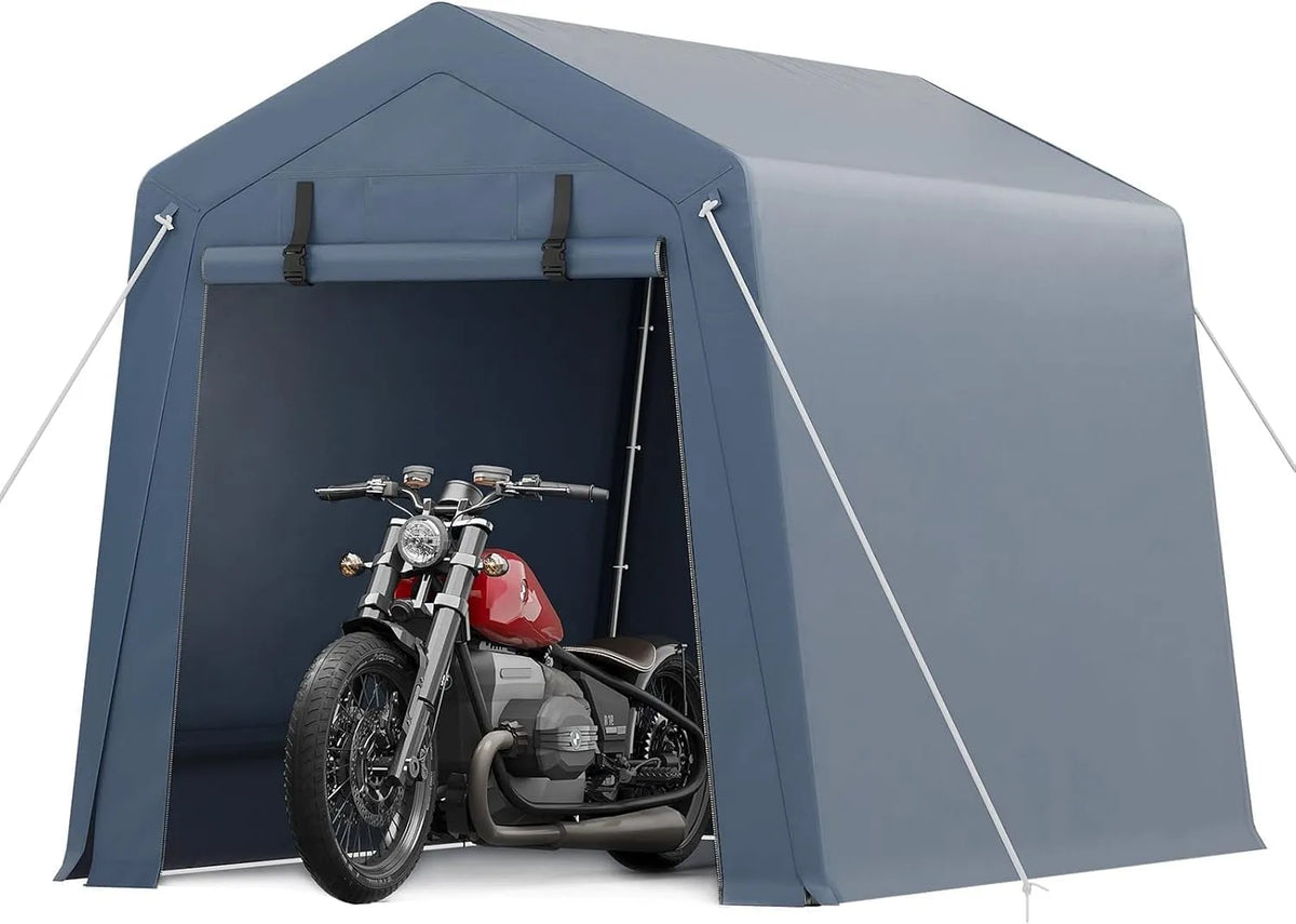 Vélo, dimensions 1.8 x 1.8m, Garage temporaire Portable, abri avec fenêtres Mesh et Ventilation, Protection complète Moto