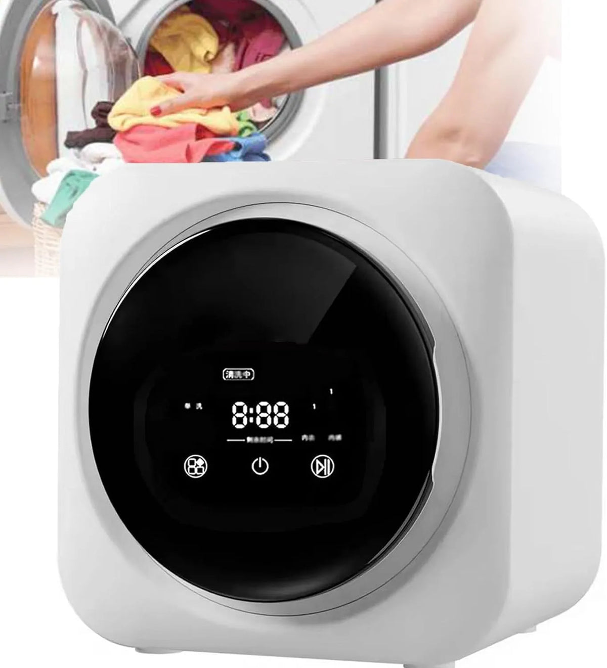 Lave-linge, système Anti-Chute pour Petits vêtem, Tambour en Acier Inoxydable de 3,5 l