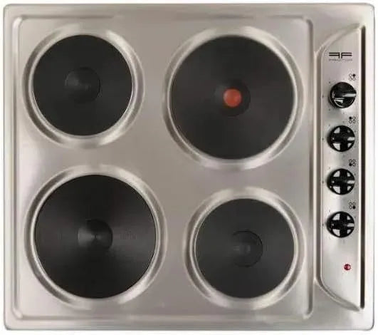 Plaque de cuisson, dimensions 580x510 mm, 4 feux, de cuisson électrique, inox