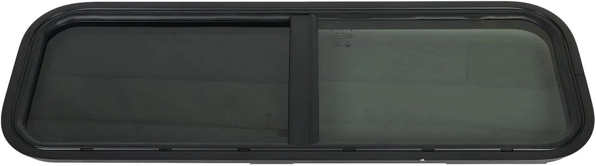 Aramox dimensions 900x300mm Angle Rond Coulissant RV Fenêtre finition noire Verre Trempé Abat-Jour Fenêtre RV Porte Fenêtre Abat-Jour Couverture pour
