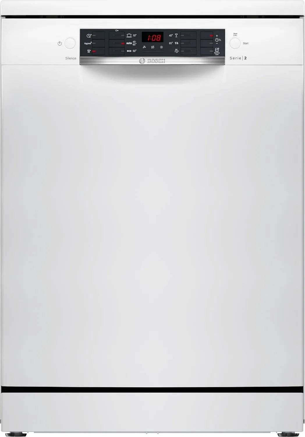 Bosch lave-vaisselle SMS26AW01F, Série 2, 60 cm, Pose libre, finition blanche