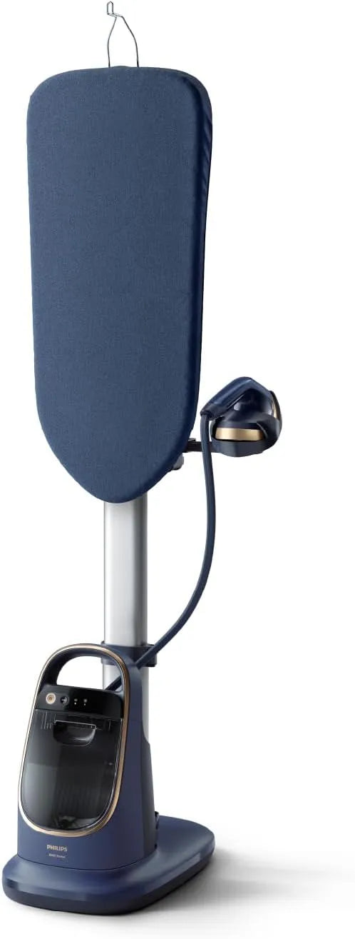 Philips Solution de repassage All-in-One Série 8500 AIS8530/20, réservoir 1.2L amovible, Défroisseur vapeur 6.5 bars, Optimal Temp, Bleu foncé