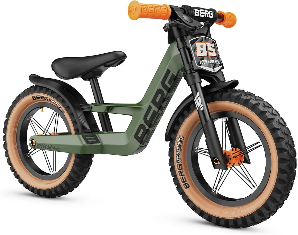 Vélo Berg Biky Cross, Design sûr et léger, sans pédales pour Enfants à partir de 2 Ans, Roues 30,5 cm, réglable pour la Croissance, Frein à Main