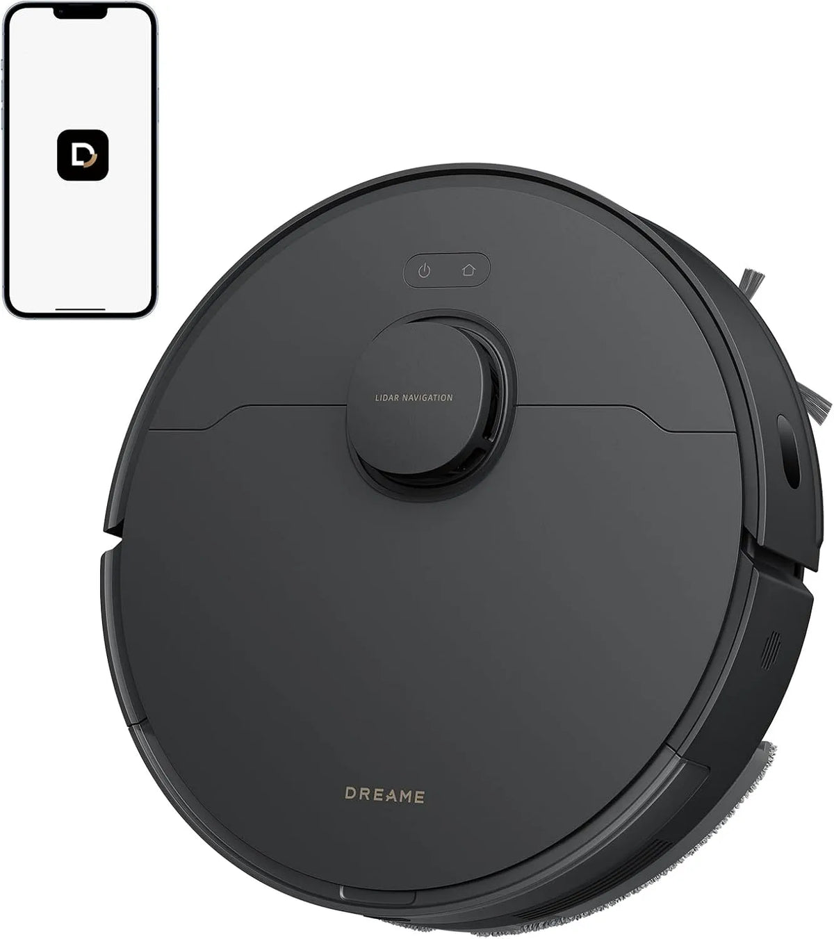 Dreame aspirateur D20, et Laveur 2-en-1, Sols Durs et Tapis, Robot, Navigation Laser, Application et Commande Vocale, 13 000 Pa, Batterie 5 200 mAh