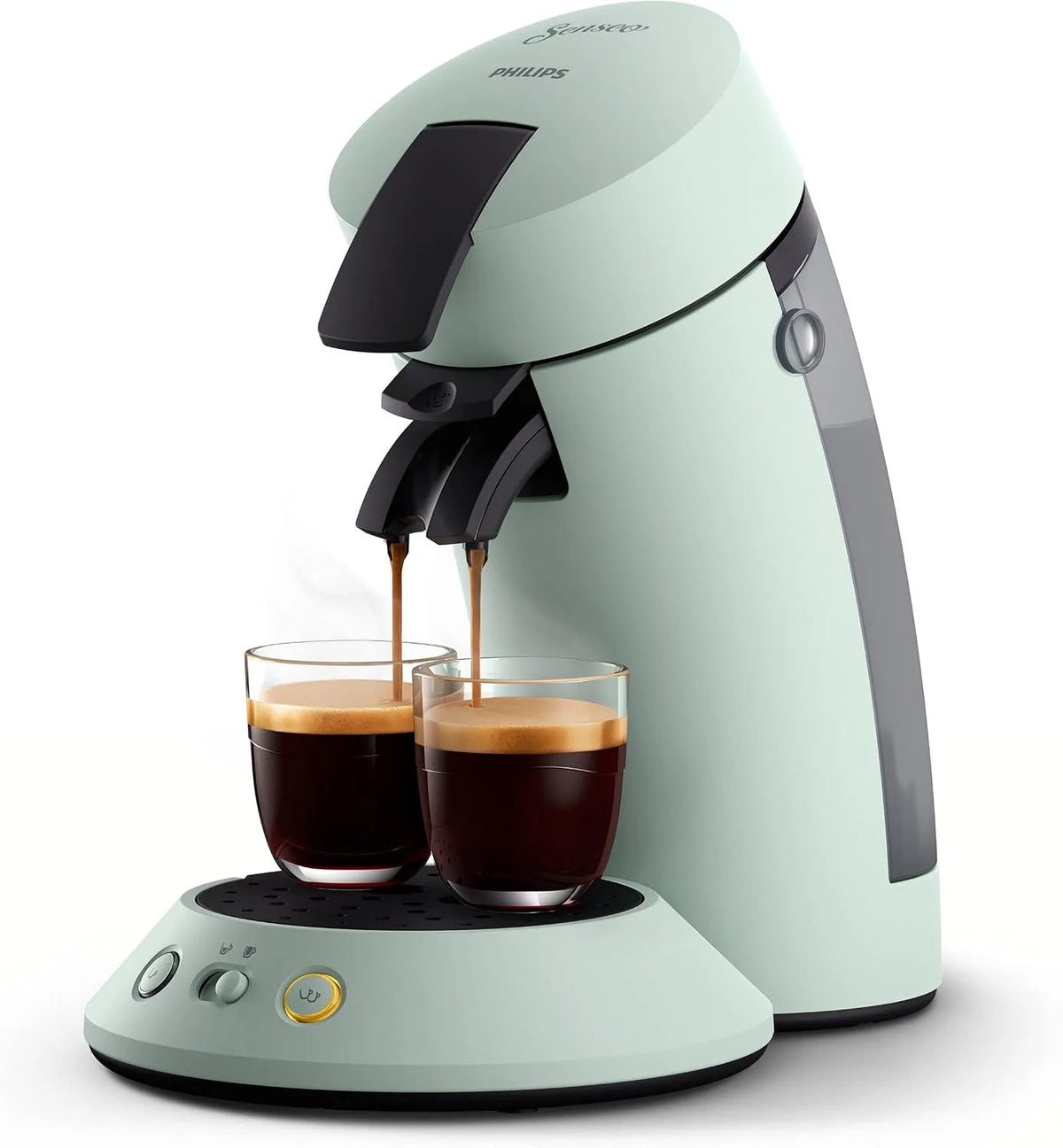 Philips machine à café CSA210/20, technologie Coffee Boost, Senseo Original Plus à dosettes, sélection de la puissance du café, menthe