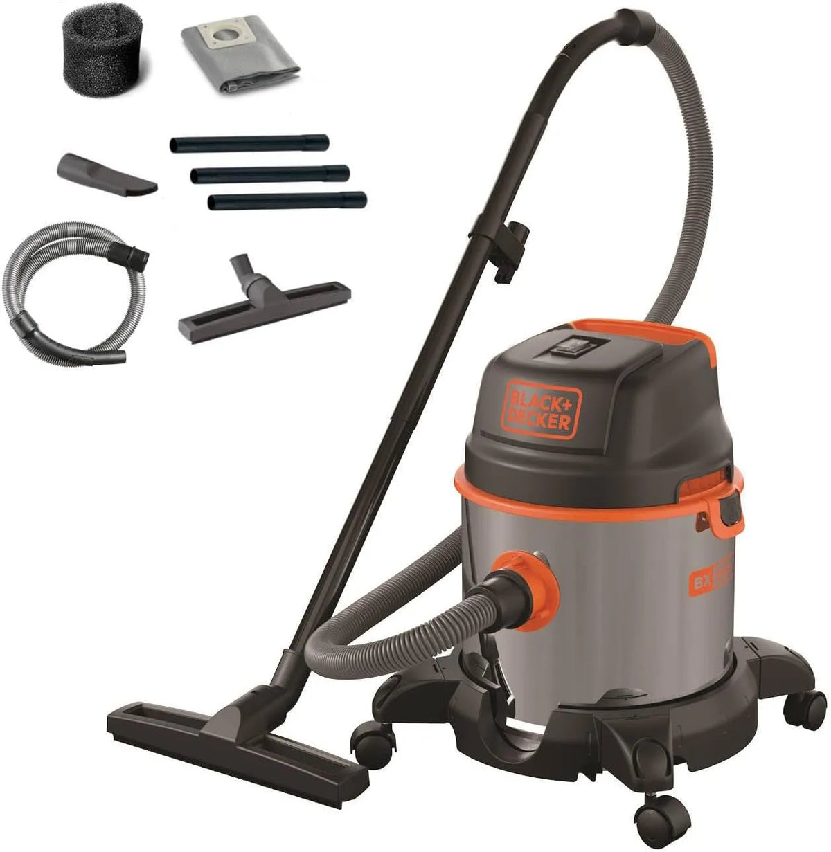 Black+Decker aspirateur BXVC20XE, puissance 1400 W, capacité 20 litres, Solides et Liquides