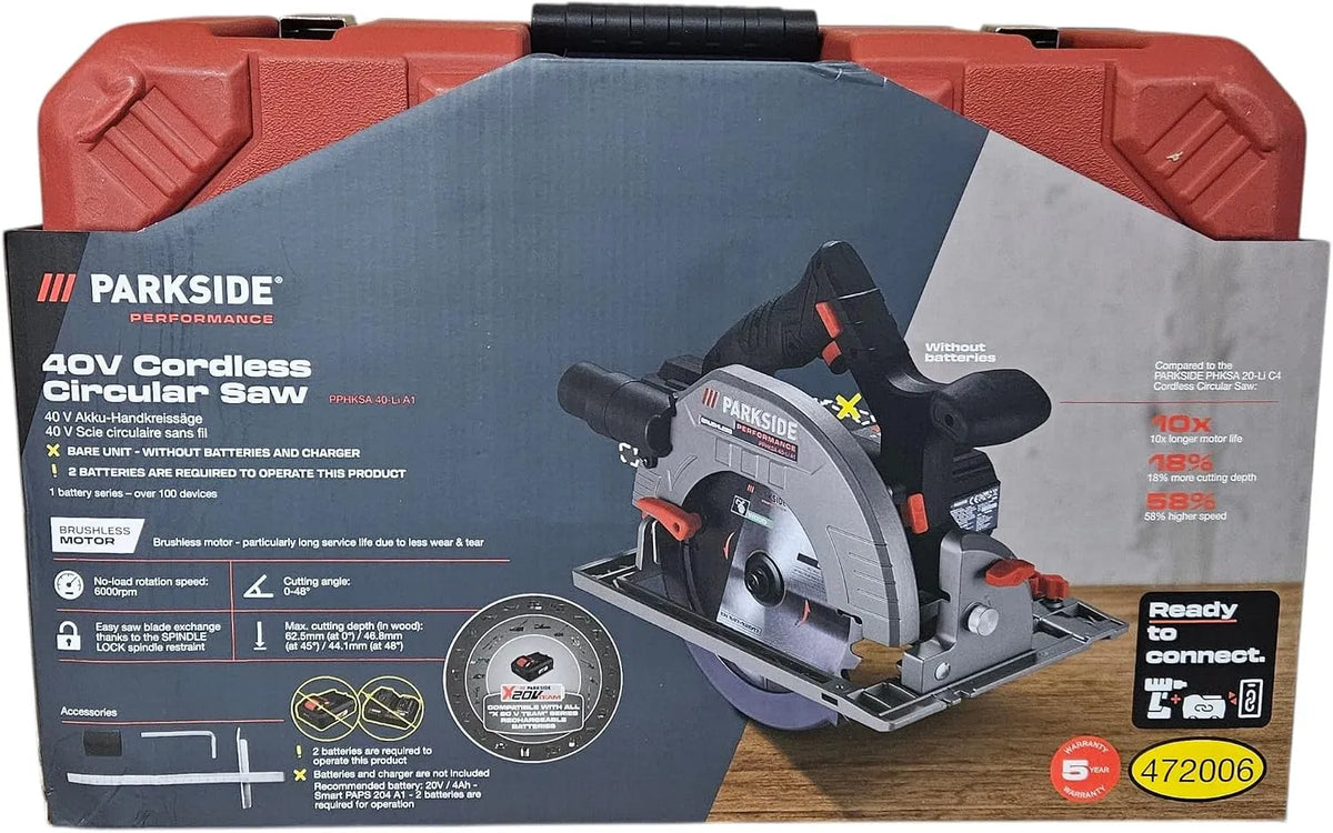 Parkside à fonctionnement sans fil 40 V PPHKSA 40
