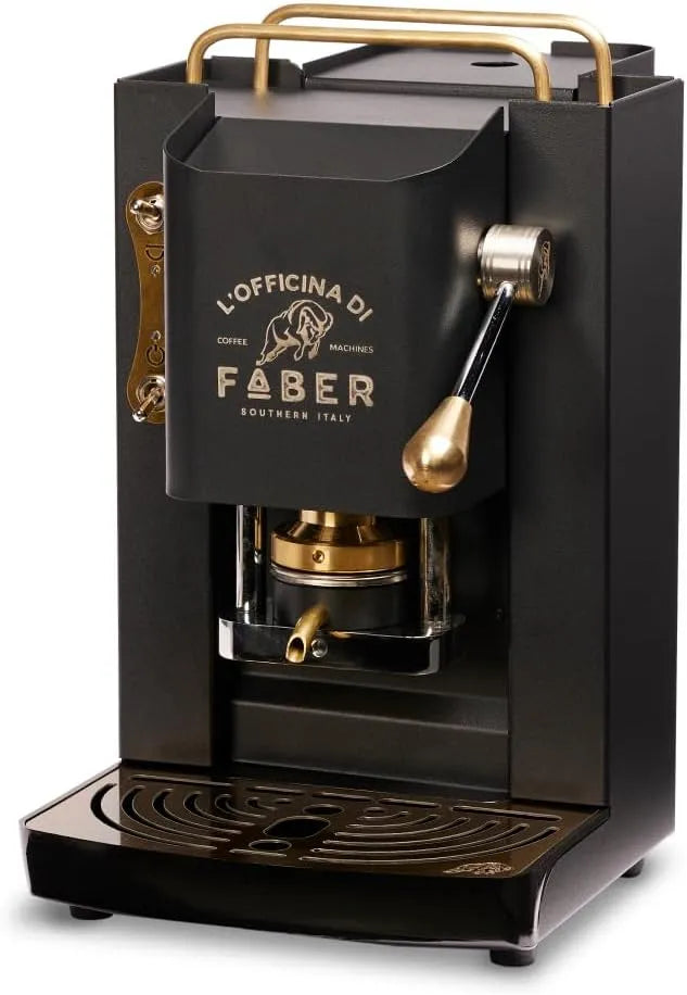 Faber cafetière, 44 mm Ese Papier, COFFEE MACHINES PRO Total Deluxe en laiton, finition noire