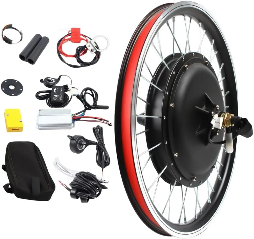 Vélo électrique, avec écran LCD 20' 48 V 1000 W Kit de conversion pour arrière jusqu'à 50 km/h