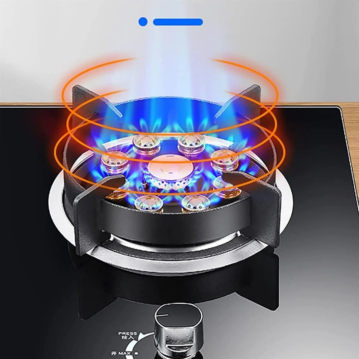 Cuisinière à gaz, XLTFUC 3 3 Cm Poêle À Gaz Unique NG, LPG, classe énergétique D'énergie A