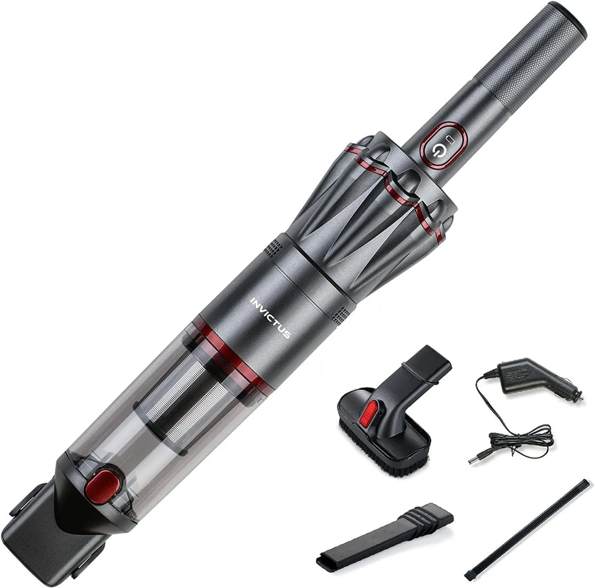 Aspirateur, Genius Invictus One 1.0 à main 12 pièces Anthracite