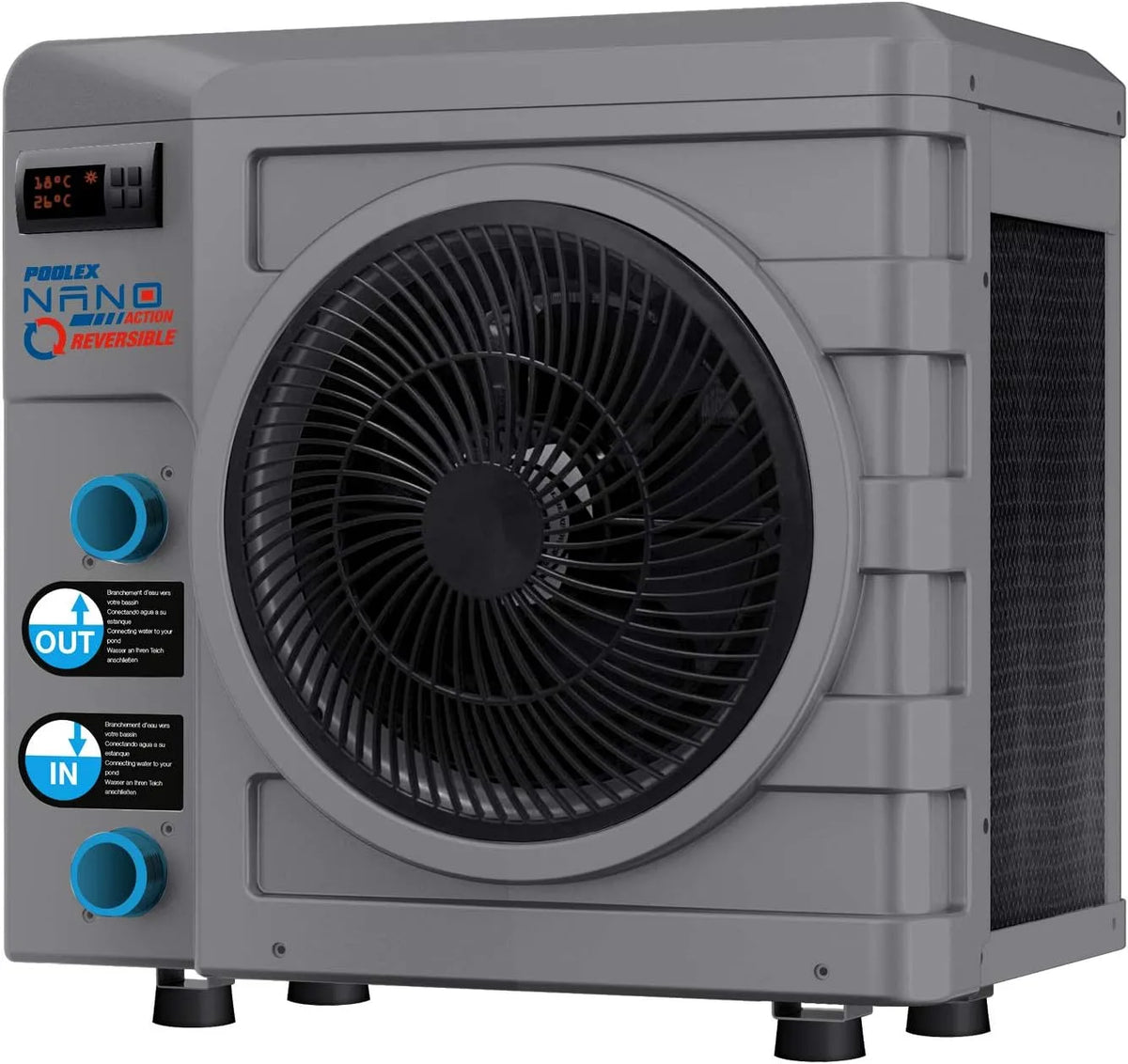 Pompe, Poolex pour petits bassins, à chaleur réversible Nano Action 3W