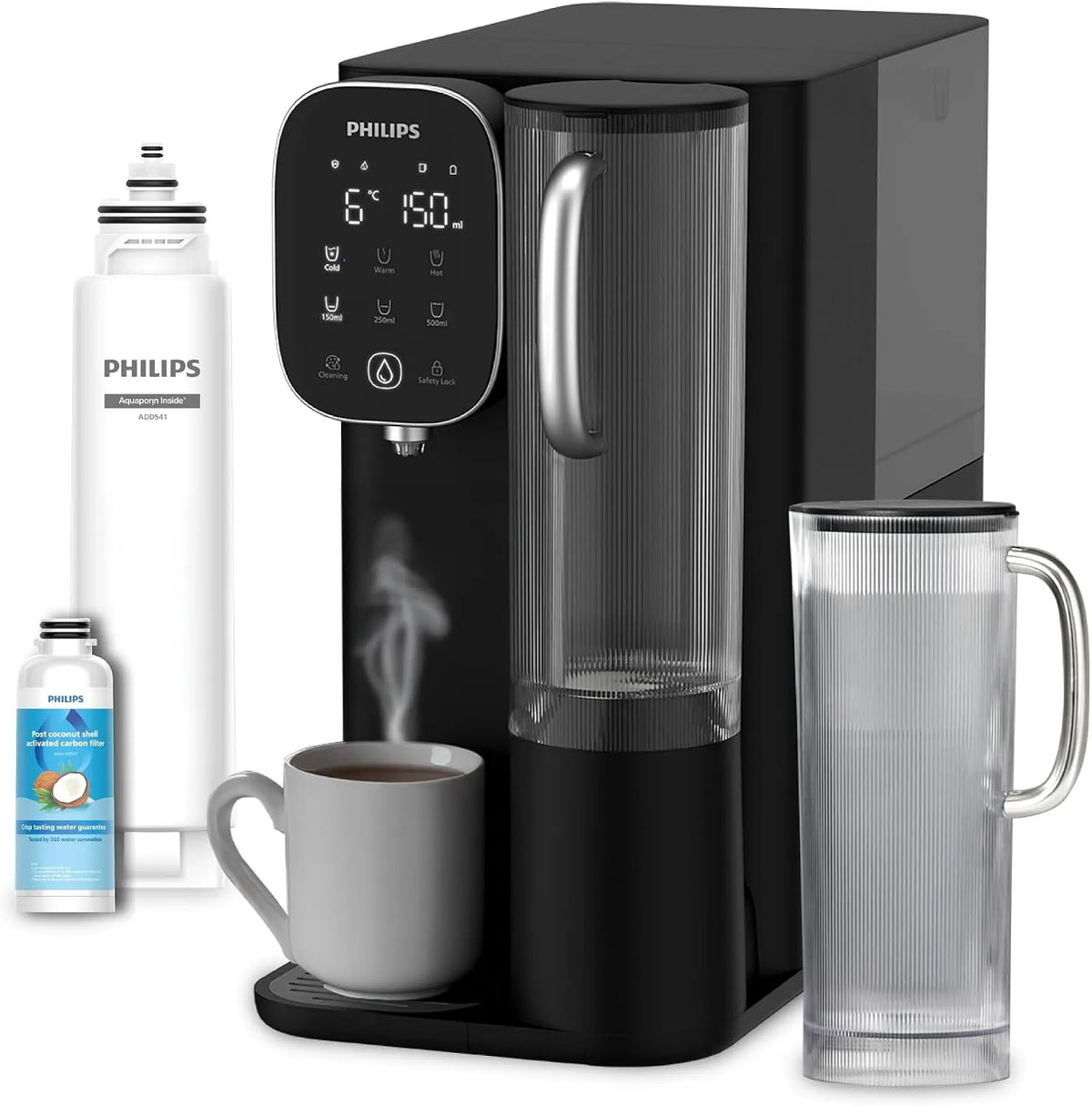 Philips modèle ADD6912BK ADD6912BK ADD6912BK/10, Water Distributeur d'eau à Osmose Inverse ADD6912BK, durée de Vie du Filtre: 1 an