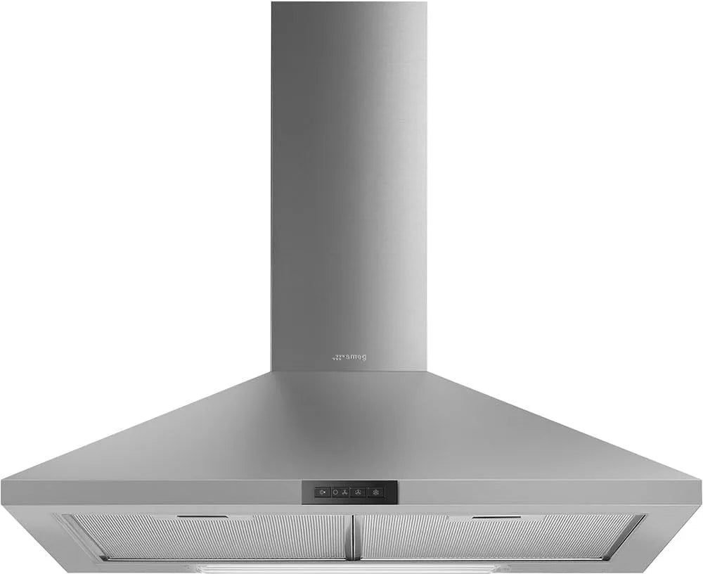 Smeg modèle KDE600EX, hotte 553 m³/h Monté au mur Acier inoxydable D, 65 dB, Hottes, Conduit