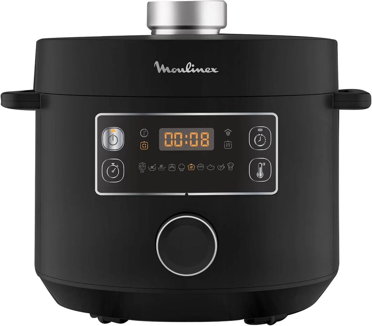 Moulinex CE7548, vapeur, Turbo Cuisine Autocuiseur électrique 1090 W 10 programmes automatiques panier, Epic, finition noire, Métal