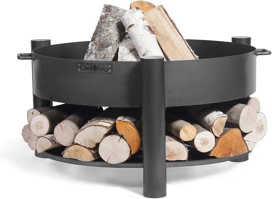 Barbecue, CookKing Brasero Montana 45 cm, Ø80 cm, Acier de Haute qualité, Brasero Exterieur, Fabriqué à la Main en Europe
