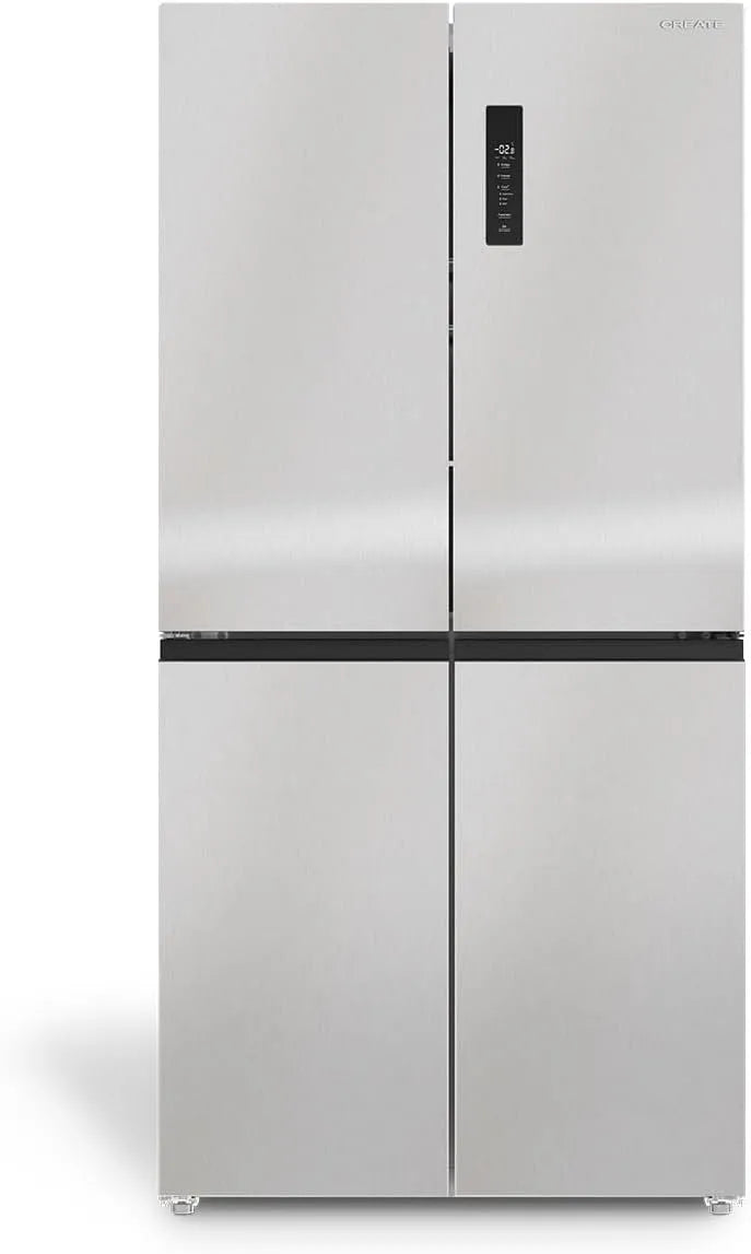 Réfrigérateur DOOR 503, dimensions 85,3 x 69,8 x 177,5 cm, style Cross door 4 portes 503L inox, puissance 170W, CREATE, FRIDGE STUDIO CROSS, No frost