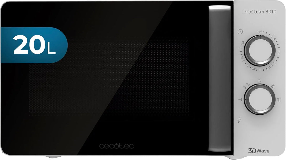 Cecotec four à micro-ondes Ready2Clean, ProClean 3010. Capacité de 20 L, 700 W de Puissance, 6 Niveaux de Fonctionnement, Minuterie 30 minutes