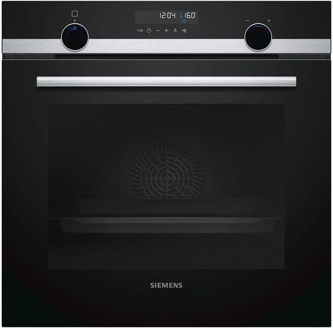 Siemens four HB578G0S00, largeur 60 cm, capacité 71 L, 275 °C, pyrolytique multifonction, acier inoxydable, finition noire