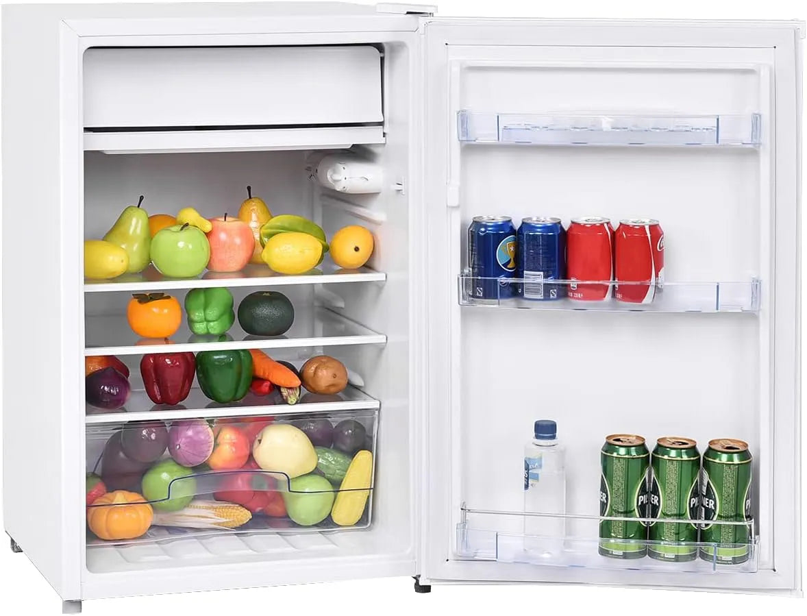 Goplus congélateur, Frigo Silencieux avec 7 Réglages de Température et Compresseur Efficace, dimensions 53 x 52,5 x 83 cm, finition blanche