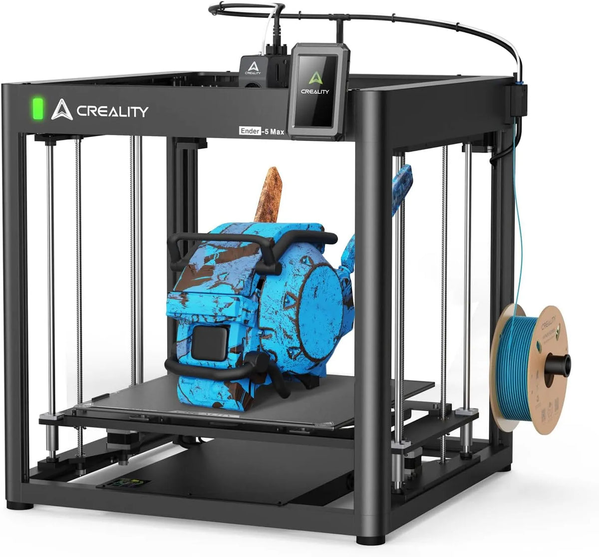 Imprimante Ender-5 Creality Max, Impression Ultra-Rapide à 700 mm, Volume d'impression Important de 400 × 400 × 400 mm, Double axe Z