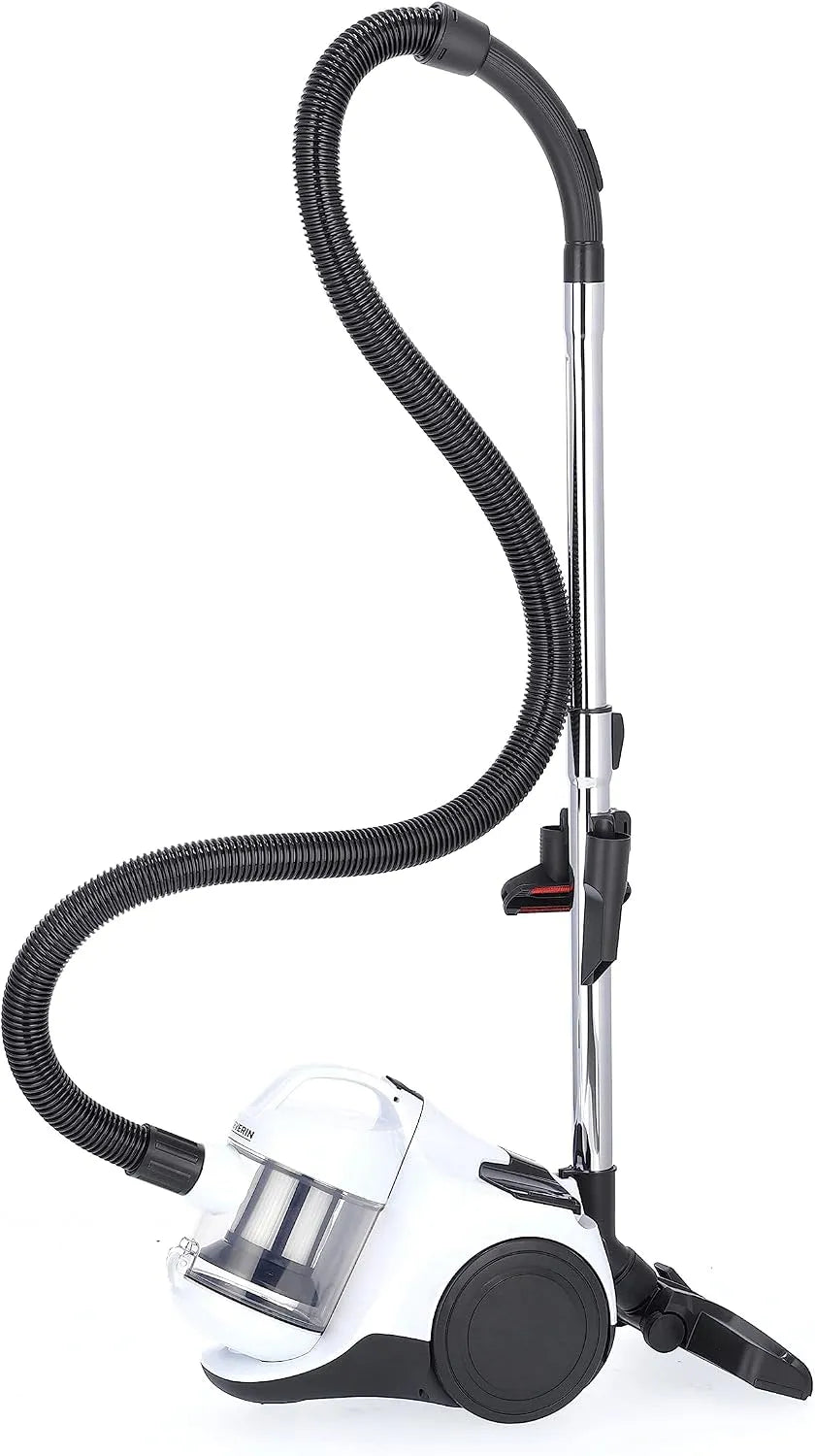 Severin aspirateur CY 7103, Rayon d'action: 9 m, Technologie cyclonique puissante, Tapis, Capacité 1,5 litres, sans Sac Compact, finition blanche