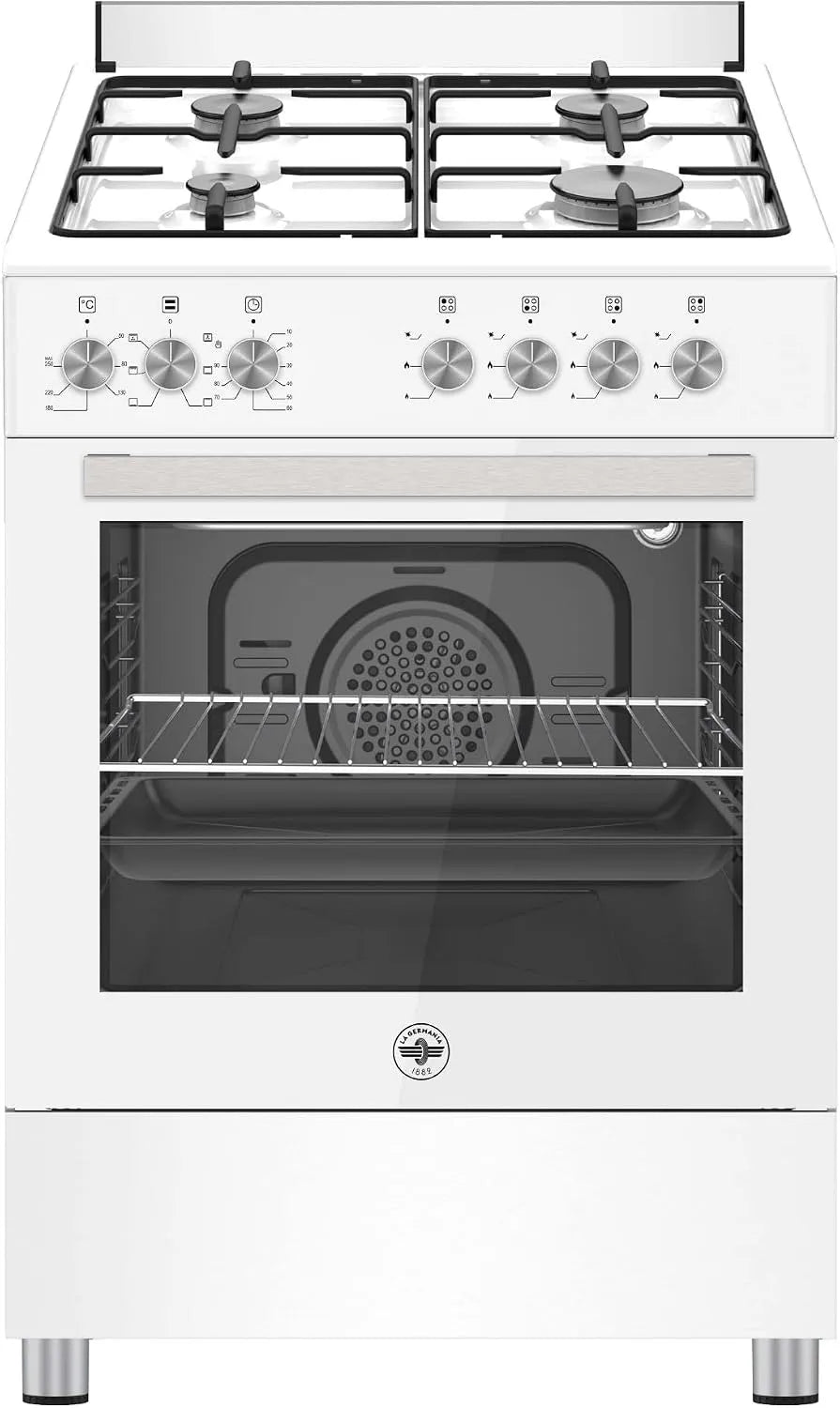 Cuisinière SE664EB/24, 24 Electrique Gaz finition blanche