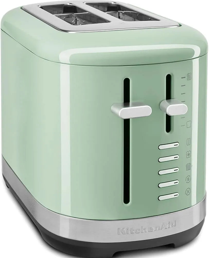 KitchenAid Grille pain pour 2 tranches, 4 Fonctions différentes et 7 niveaus de brunnage, Vintage design, Pistache