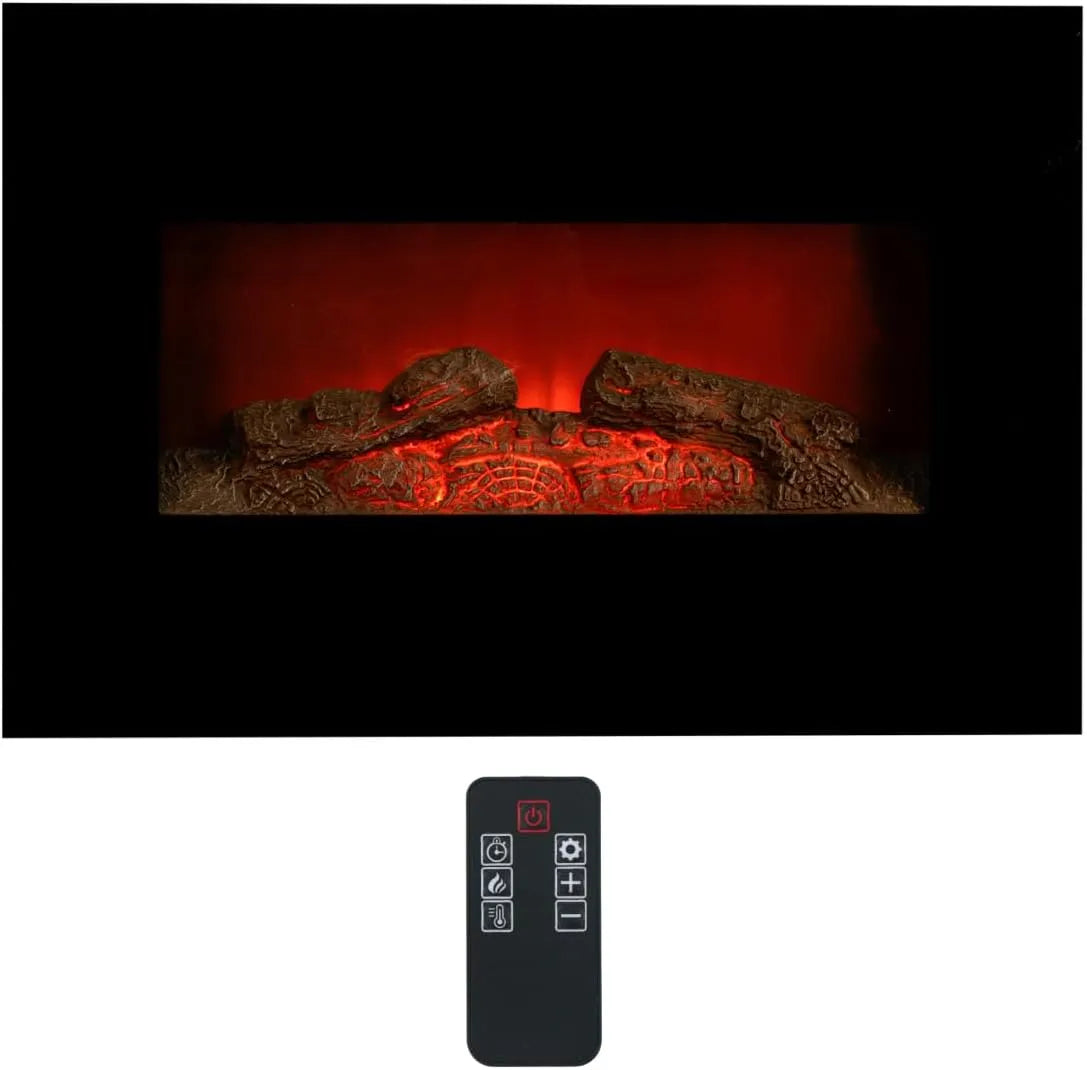 Cheminée électrique, Cheminée Décorative Murale 1800W avec Chauffage et Effet Flamme LED, Memphis, Poêle Électrique télécommande incluse