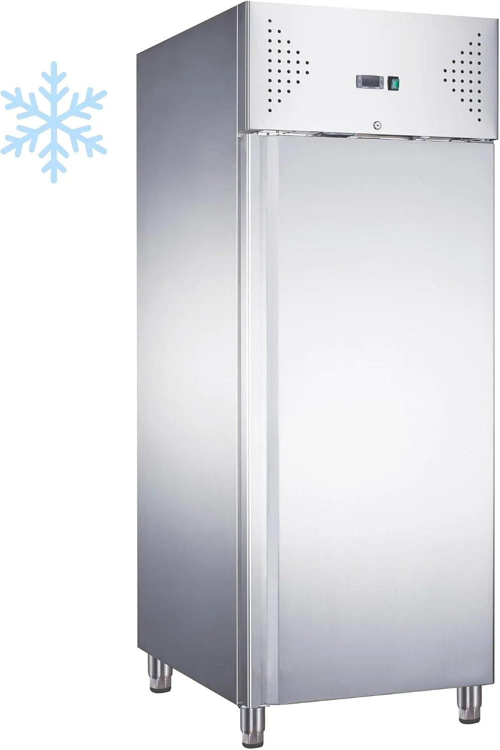 Armoire réfrigérée, Négative Gastro GN 2/1-650L, Température -18, 22°C, Froid Ventilé, Acier Inox, Stockage Surgelé
