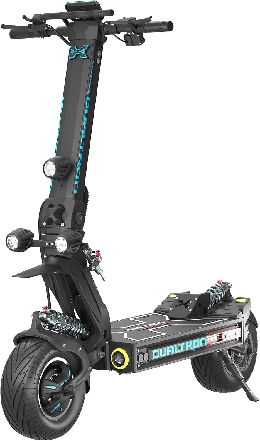 Modèle 170km 25km DUALTRON Trottinette, 25km/h, Autonomie jusqu'à 170km, Rapide puissante et Confortable, 2 Moteur 3000W, tension 84V 60Ah, Noire