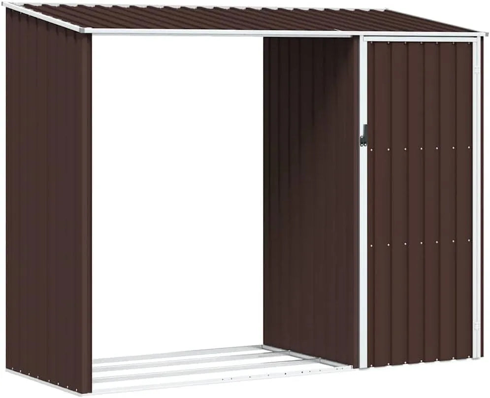 Abri vidaXL, Abri à Bois de Jardin Hangar de Stockage d'Outils Abri de Rangement Remise en Rondins