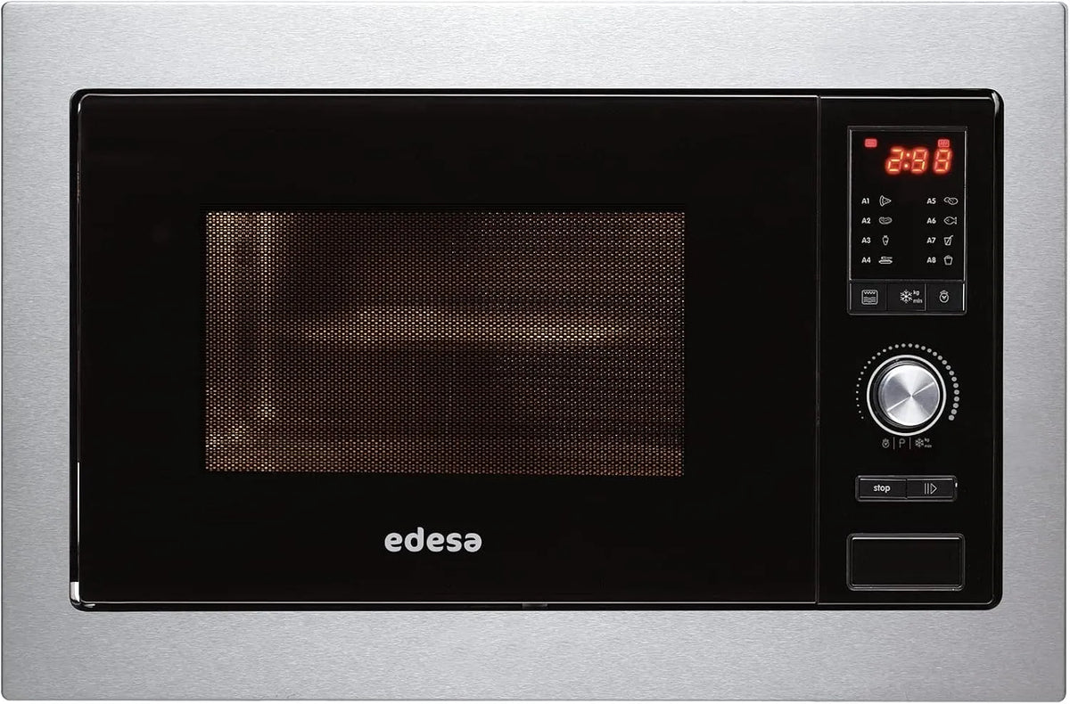 Four à micro-ondes EMW-2510-IG edesa X, edesa X encastrable en verre 60 cm avec grill 25 l 900 W, Barbecue quartz 1000 W