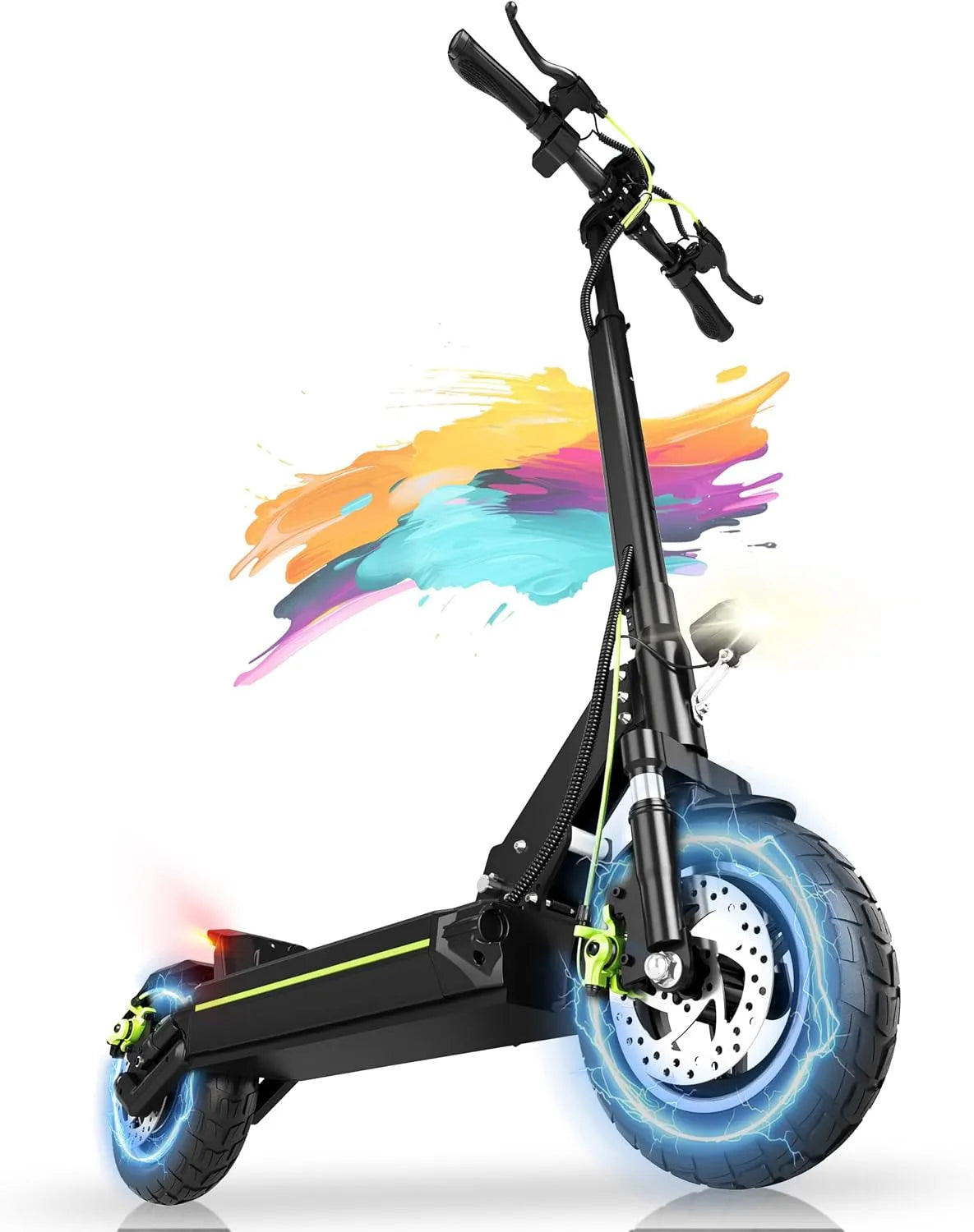 Trottinette électrique, Moteur 2000W Autonomie jusqu'à 80 km, Batterie 48V, 13Ah, 18,2Ah, 20,8Ah, Adulte Puissante Tout-terrain, Double Suspension