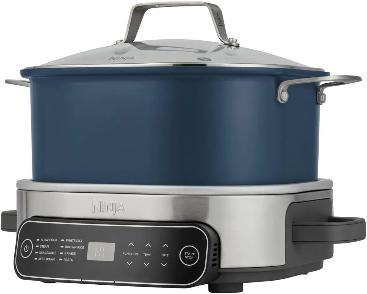 Ninja modèle MC1101EU, capacité 6 L Multicuiseur, 8-en-1 Multifonctions, Foodi PossibleCooker, Bleu nuit