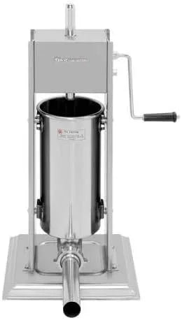 Viande en inox professionnel Poussoir à, capacité 3 Litres, machine à saucisse professionnelle, appareil à saucisse pro, saucisse inox