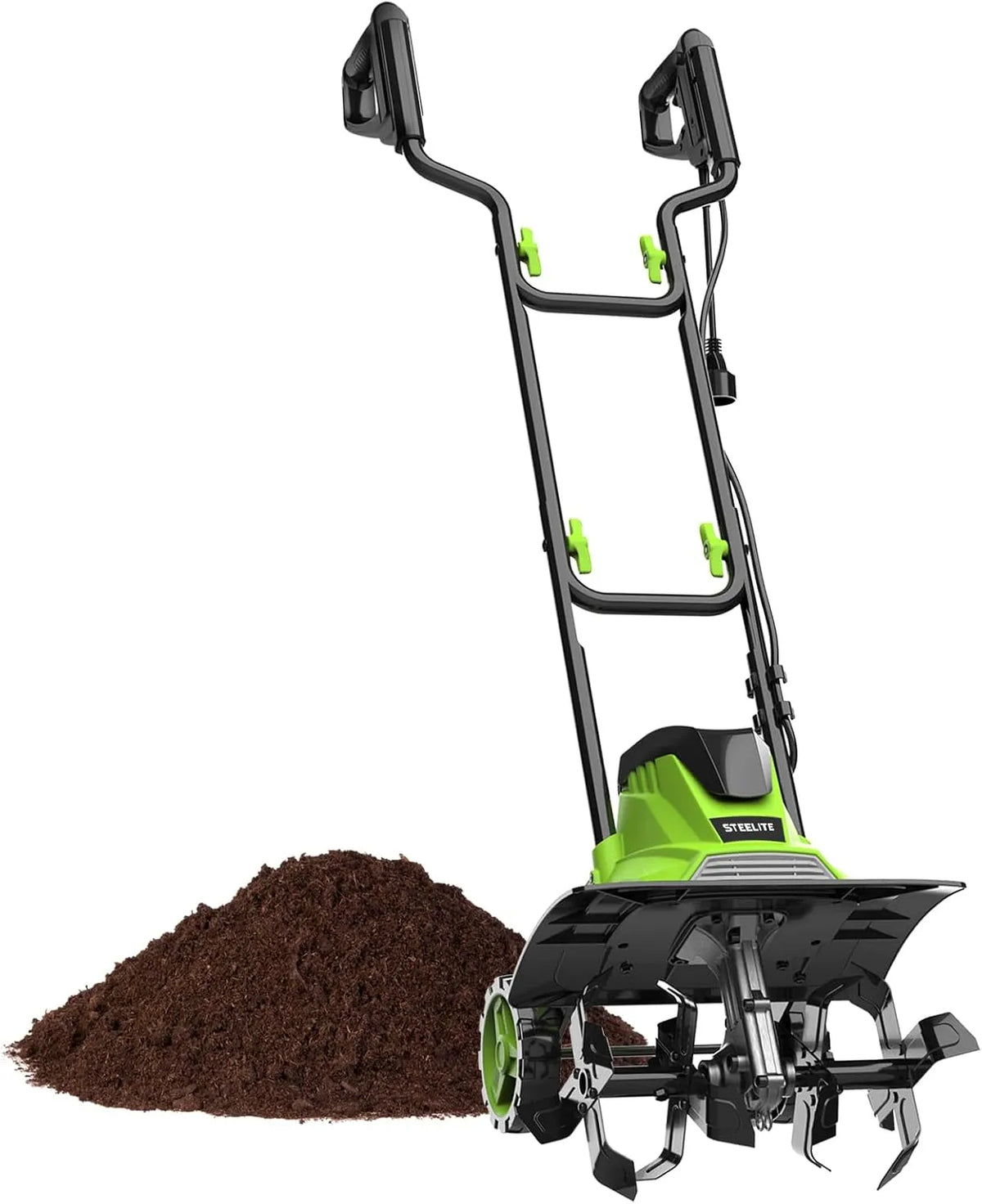 Motoculteur STEELITE, léger, électrique filaire de 14 pouces, durable et facile à utiliser