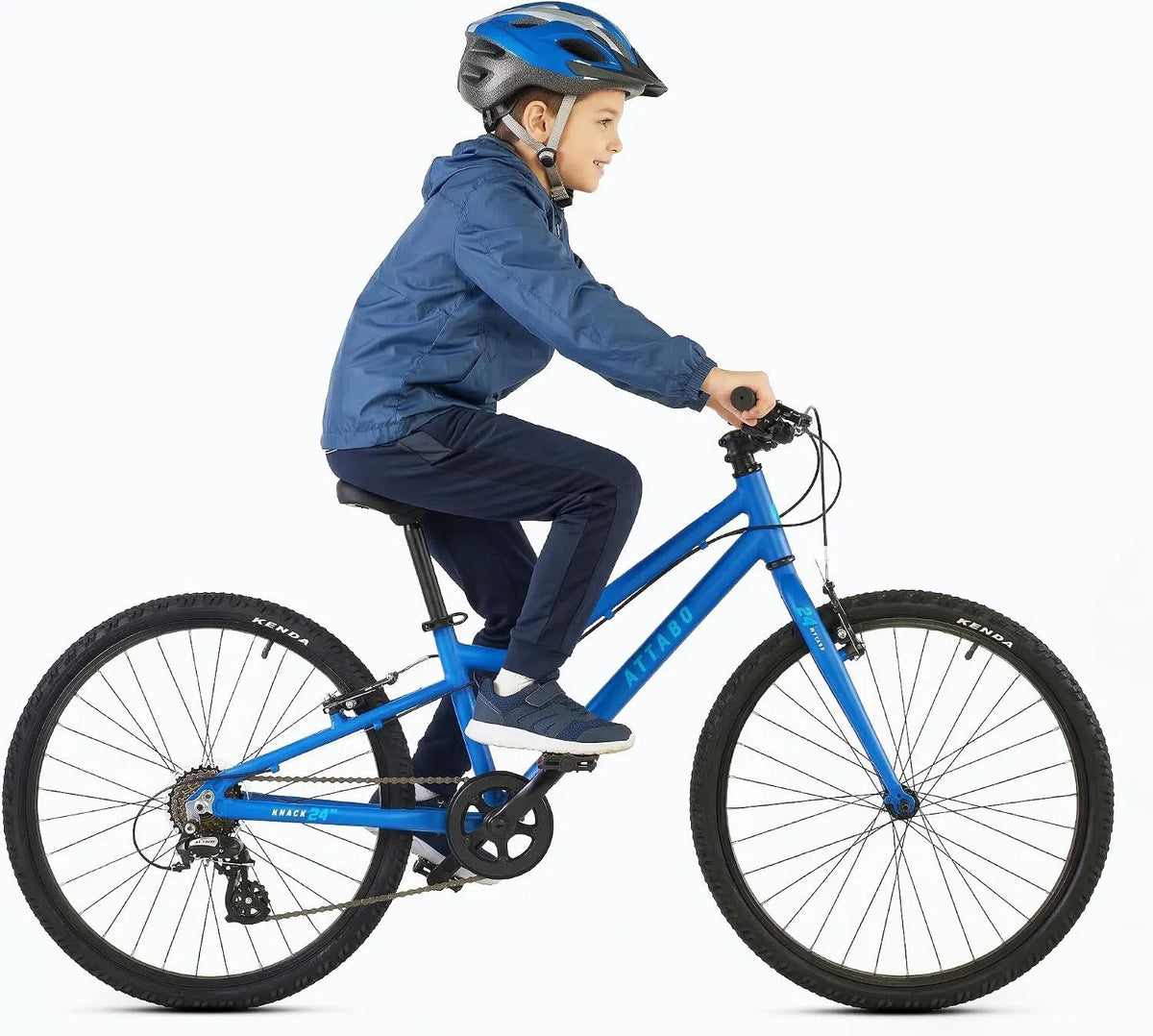 Vélo, seulement 10 kg, 7 à 11 ans, avec cadre en aluminium léger, pour enfant, idéal pour, ATTABO Knack 24, pour une taille de 120 à 145 cm
